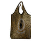 Queen Nzinga Grocery Bag Cowrie Crown Silhouette Royal Power - African Pride