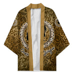 Queen Nzinga Kimono Cowrie Crown Silhouette Royal Power - African Pride