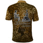 Queen Nzinga Polo Shirt Cowrie Crown Silhouette Royal Power - African Pride
