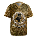 Queen Nzinga Rugby Jersey Cowrie Crown Silhouette Royal Power - African Pride