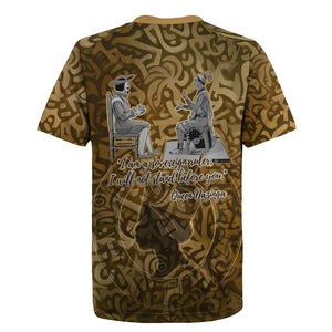 Queen Nzinga Rugby Jersey Cowrie Crown Silhouette Royal Power - African Pride