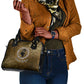 Queen Nzinga Shoulder Handbag Cowrie Crown Silhouette Royal Power - African Pride