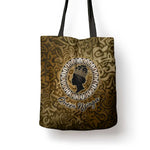 Queen Nzinga Tote Bag Cowrie Crown Silhouette Royal Power - African Pride
