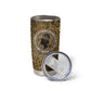 Queen Nzinga Tumbler Cup Cowrie Crown Silhouette Royal Power - African Pride