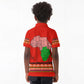 Wildlife South Africa Kid Polo Shirt Tribal Pattern National Flag Safari Silhouettes