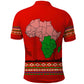 Wildlife South Africa Polo Shirt Tribal Pattern National Flag Safari Silhouettes
