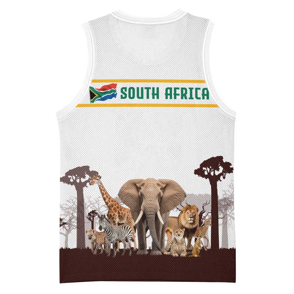 South Africa Wildlife Pride Basketball Jersey Big Five Animals TS04