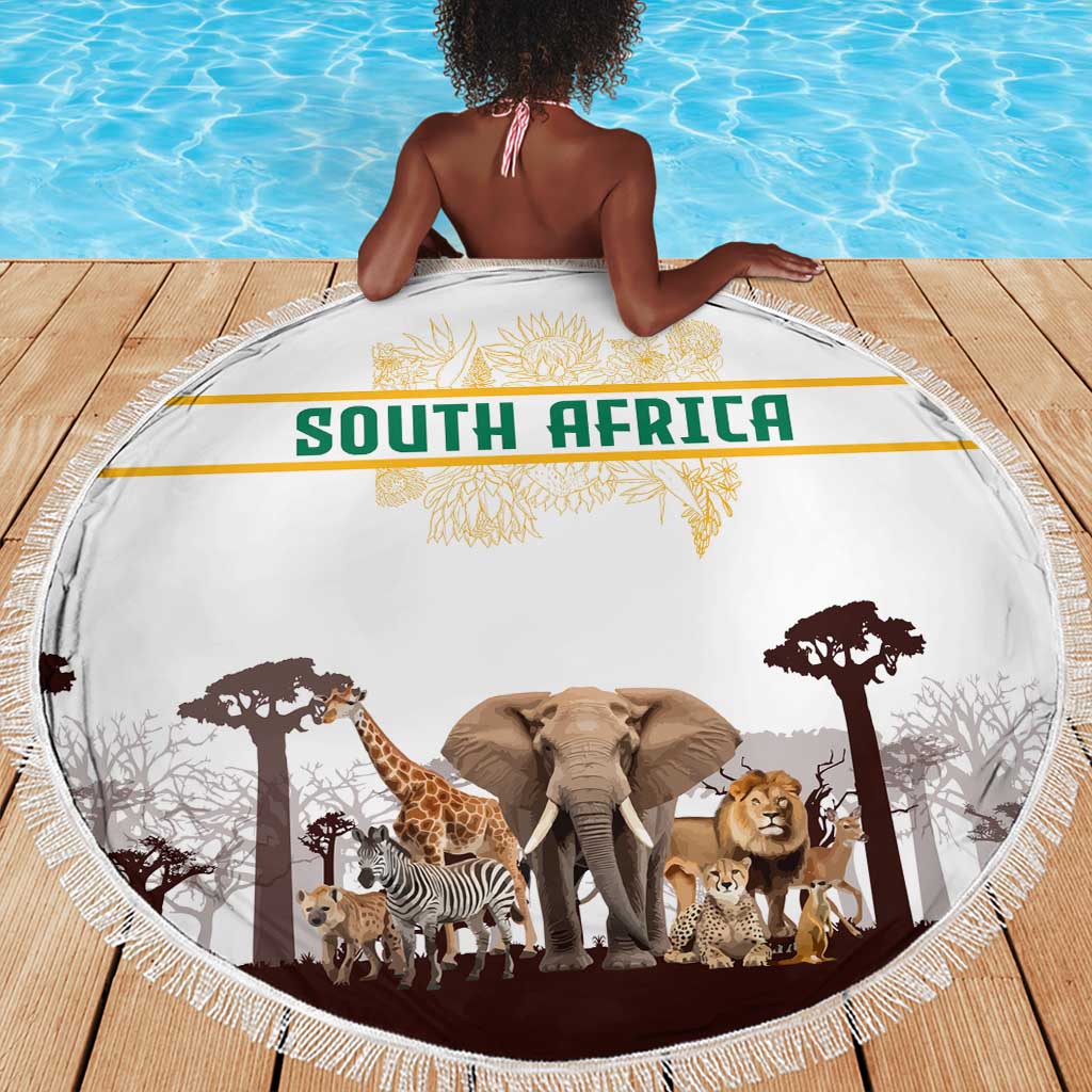 South Africa Wildlife Pride Beach Blanket Big Five Animals
