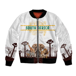 South Africa Wildlife Pride Bomber Jacket Big Five Animals