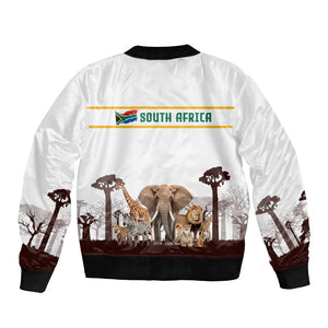 South Africa Wildlife Pride Bomber Jacket Big Five Animals