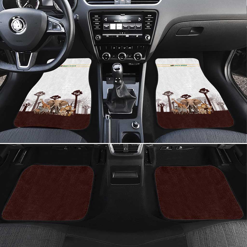 South Africa Wildlife Pride Car Mats Big Five Animals