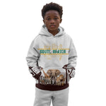 South Africa Wildlife Pride Kid Hoodie Big Five Animals