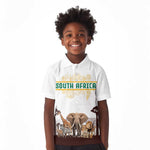 South Africa Wildlife Pride Kid Polo Shirt Big Five Animals