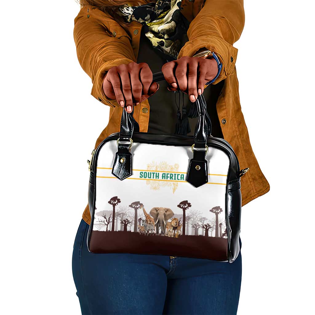 South Africa Wildlife Pride Shoulder Handbag Big Five Animals