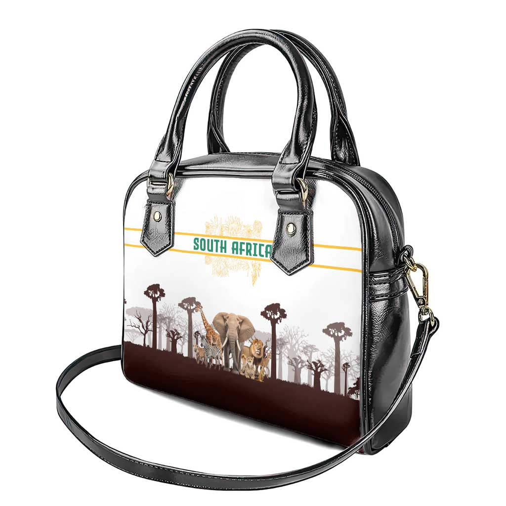 South Africa Wildlife Pride Shoulder Handbag Big Five Animals