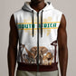 South Africa Wildlife Pride Sleeveless Zip Hoodie Big Five Animals - African Pride