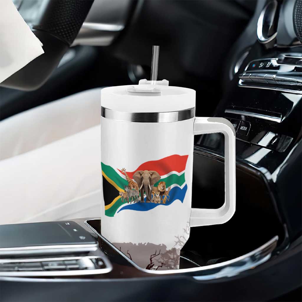 South Africa Wildlife Pride Tumbler With Handle Big Five Animals