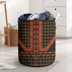 Cameroon Toghu Heritage Laundry Basket Traditional Bamenda Pattern In African