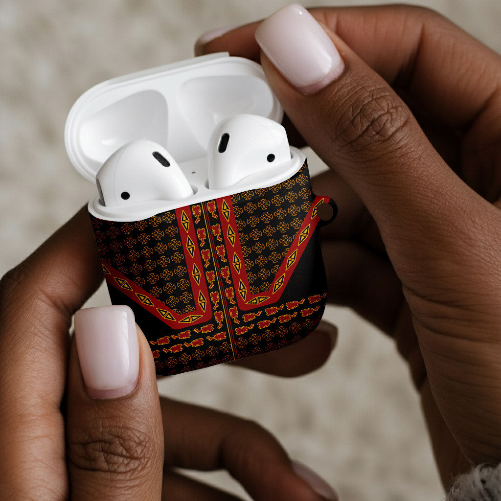 Cameroon Toghu Heritage AirPods Case Traditional Bamenda Pattern In African