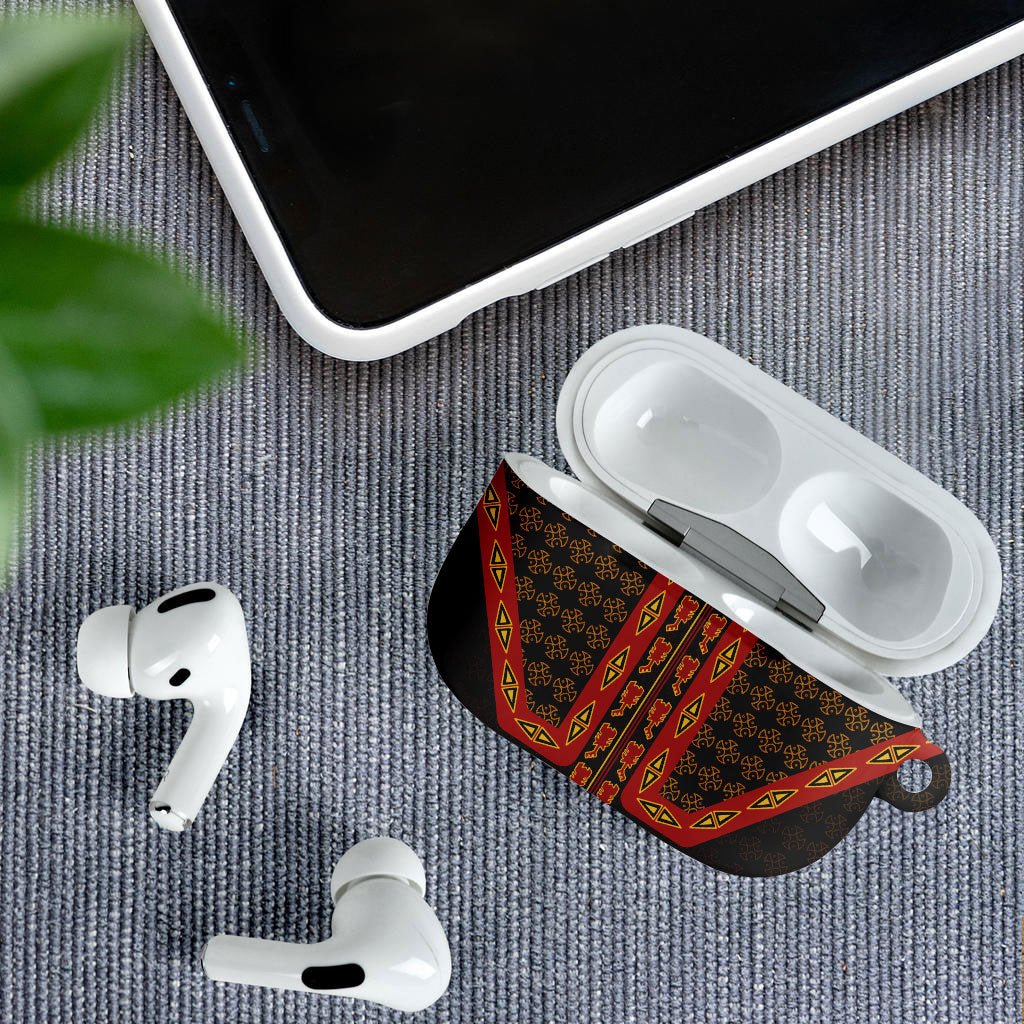 Cameroon Toghu Heritage AirPods Case Traditional Bamenda Pattern In African
