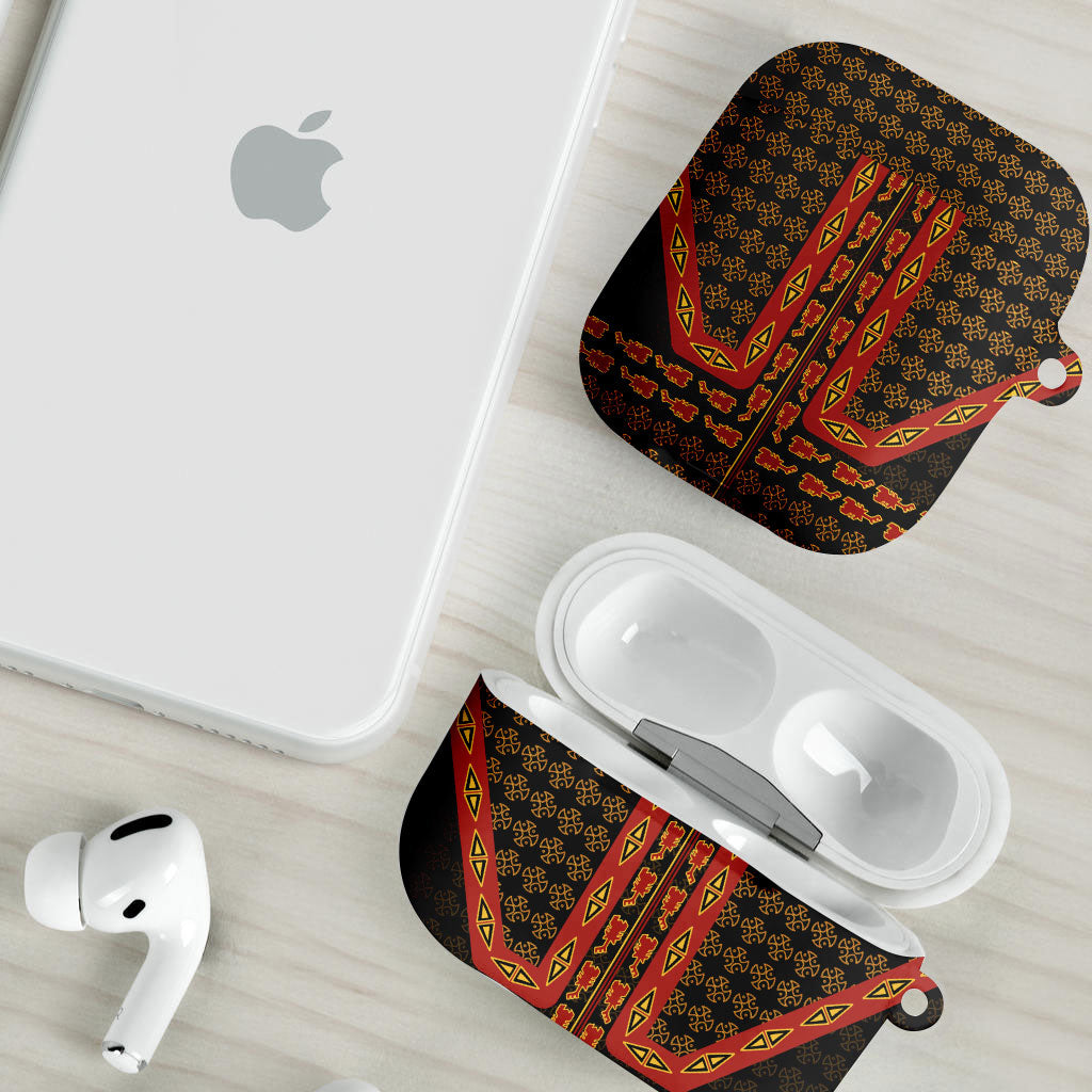 Cameroon Toghu Heritage AirPods Case Traditional Bamenda Pattern In African