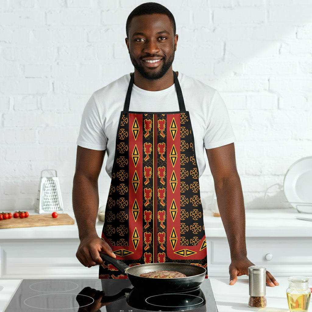 Cameroon Toghu Heritage Apron Traditional Bamenda Pattern In African