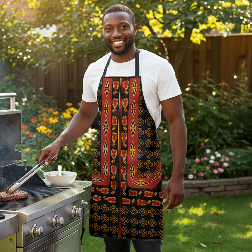 Cameroon Toghu Heritage Apron Traditional Bamenda Pattern In African