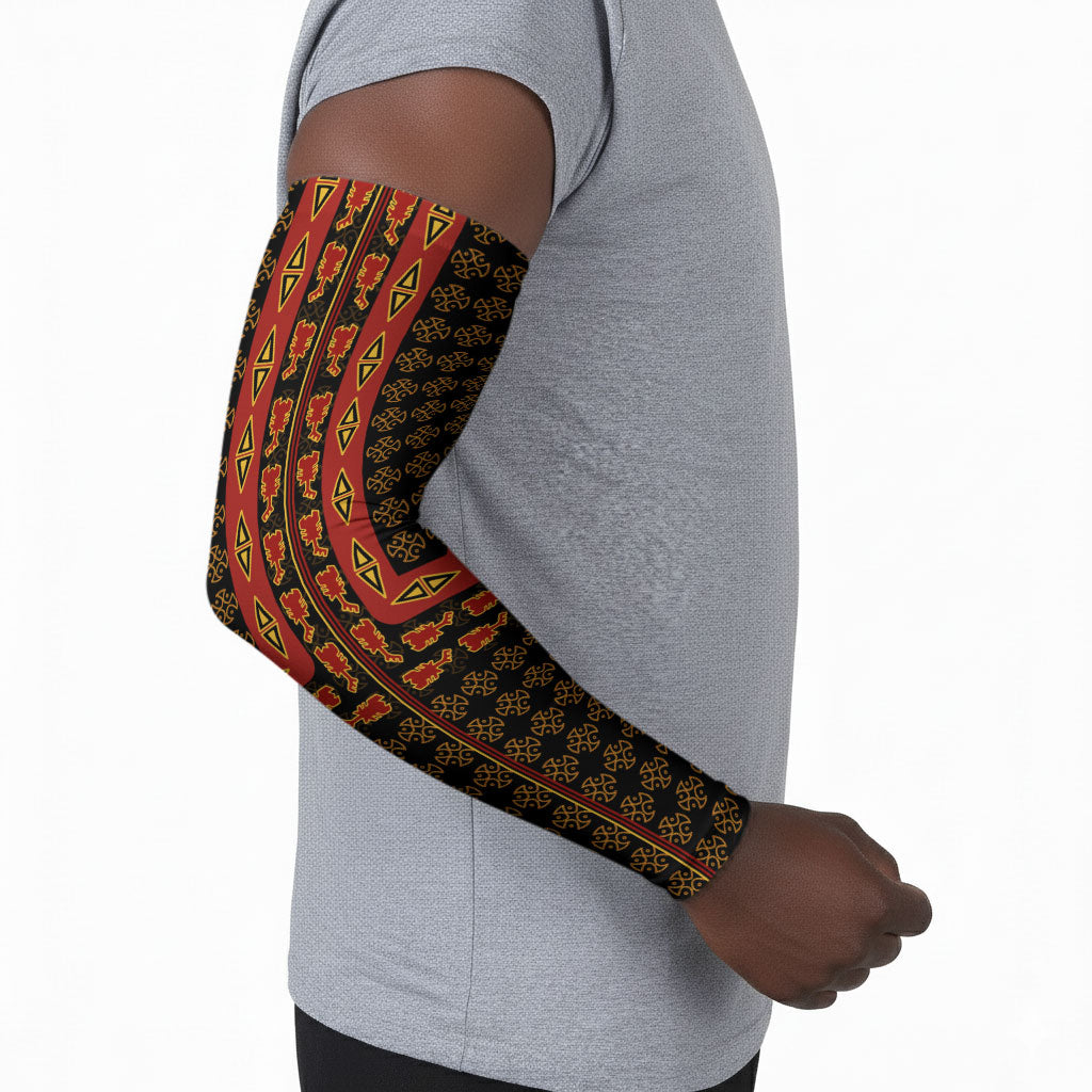 Cameroon Toghu Heritage Arm Sleeves Traditional Bamenda Pattern In African
