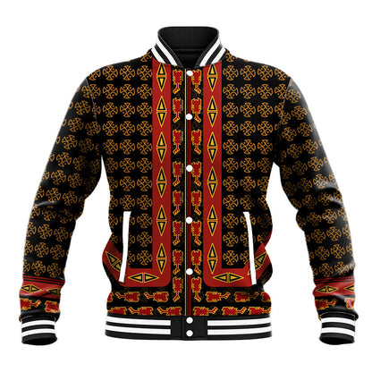 Cameroon Toghu Heritage Baseball Jacket Traditional Bamenda Pattern In African