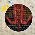 Cameroon Toghu Heritage Beach Blanket Traditional Bamenda Pattern In African