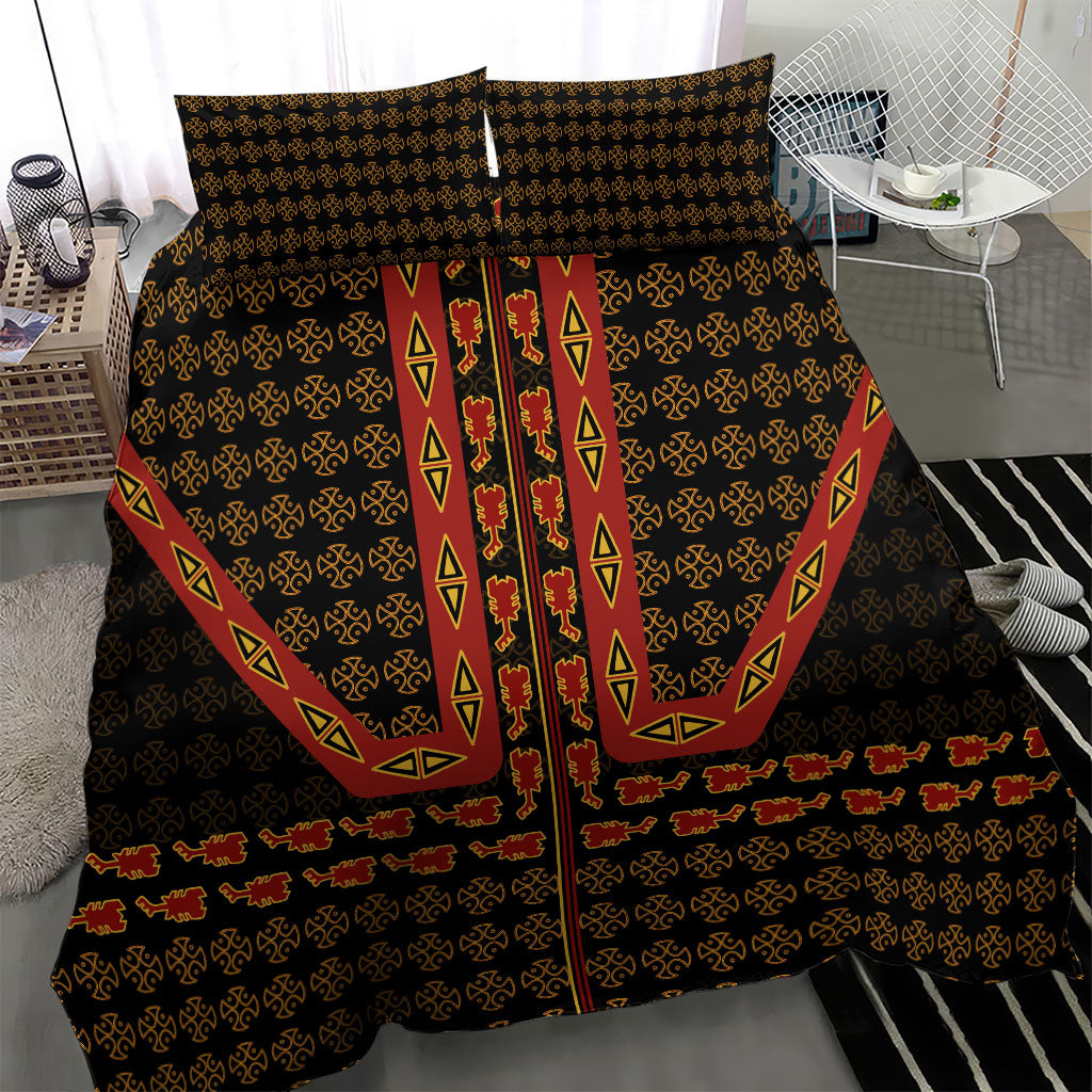 Cameroon Toghu Heritage Bedding Set Traditional Bamenda Pattern In African