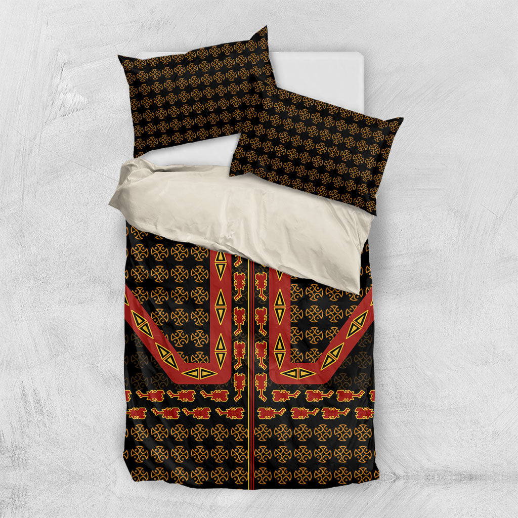 Cameroon Toghu Heritage Bedding Set Traditional Bamenda Pattern In African