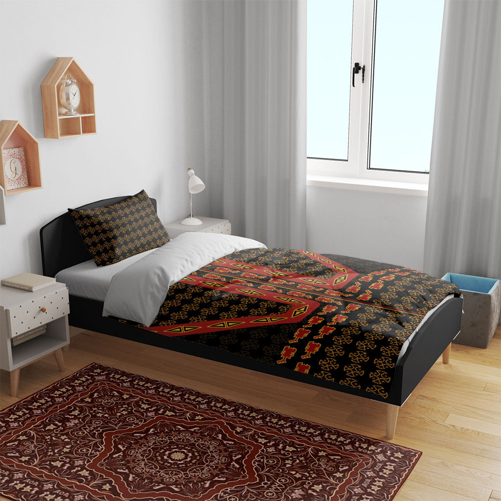 Cameroon Toghu Heritage Bedding Set Traditional Bamenda Pattern In African