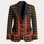 Cameroon Toghu Heritage Blazer Traditional Bamenda Pattern In African