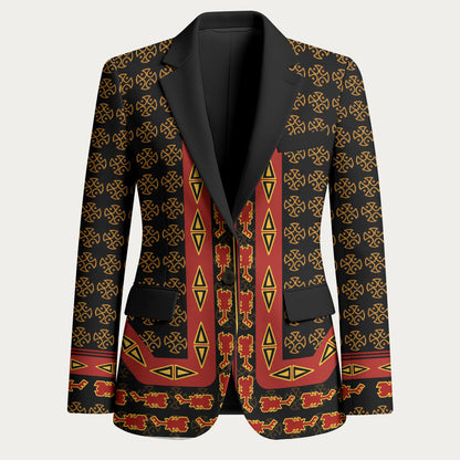 Cameroon Toghu Heritage Blazer Traditional Bamenda Pattern In African