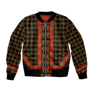 Cameroon Toghu Heritage Bomber Jacket Traditional Bamenda Pattern In African