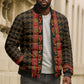 Cameroon Toghu Heritage Bomber Puffer Jacket Traditional Bamenda Pattern In African