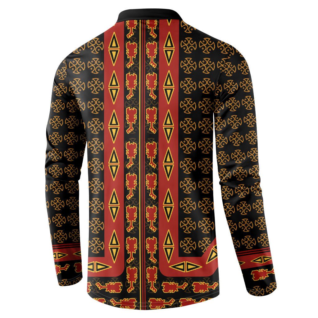 Cameroon Toghu Heritage Button Sweatshirt Traditional Bamenda Pattern In African