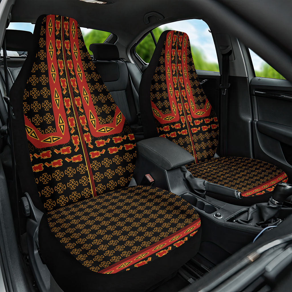 Cameroon Toghu Heritage Car Seat Cover Traditional Bamenda Pattern In African