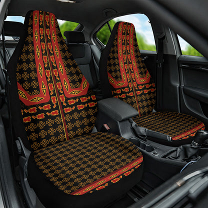 Cameroon Toghu Heritage Car Seat Cover Traditional Bamenda Pattern In African