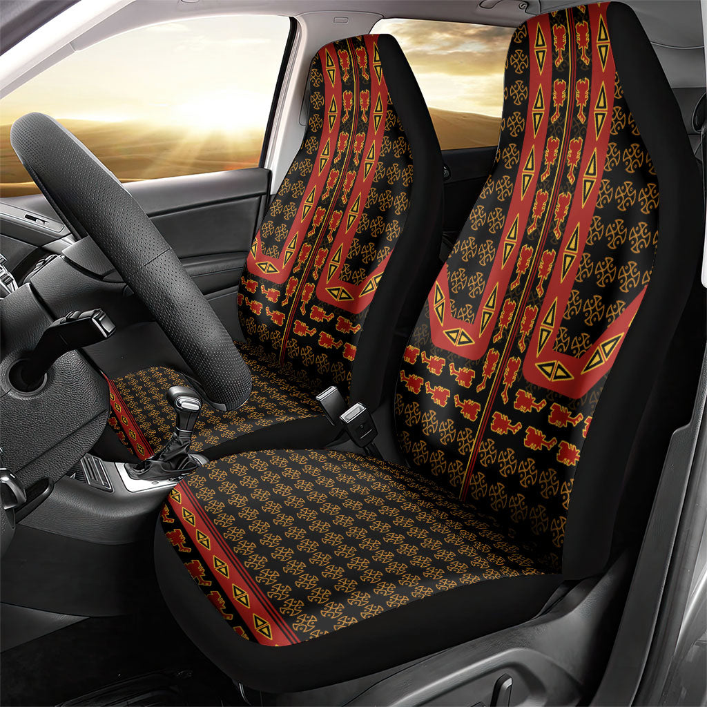 Cameroon Toghu Heritage Car Seat Cover Traditional Bamenda Pattern In African