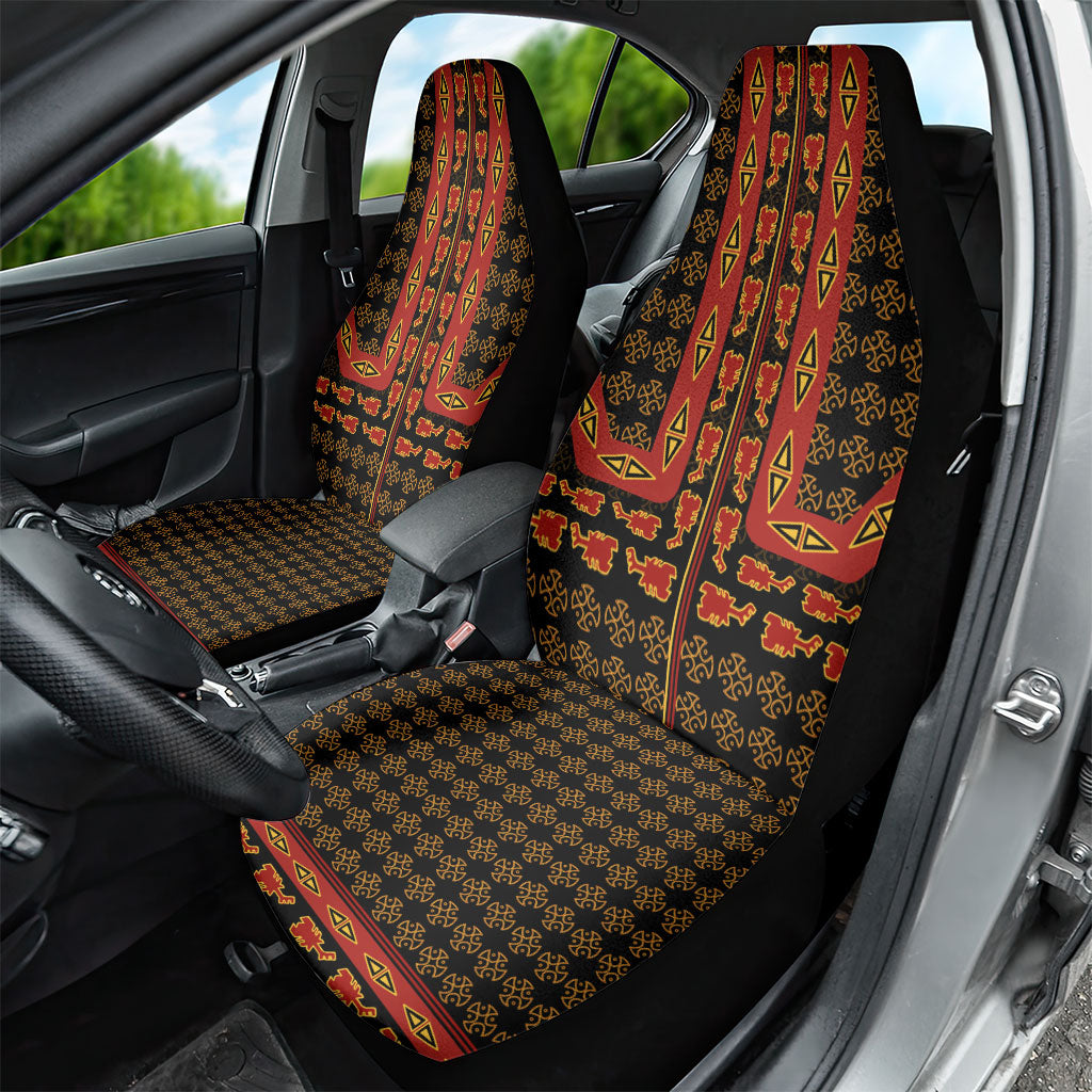 Cameroon Toghu Heritage Car Seat Cover Traditional Bamenda Pattern In African