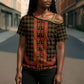 Cameroon Toghu Heritage Cross Shoulder Shirt Traditional Bamenda Pattern In African