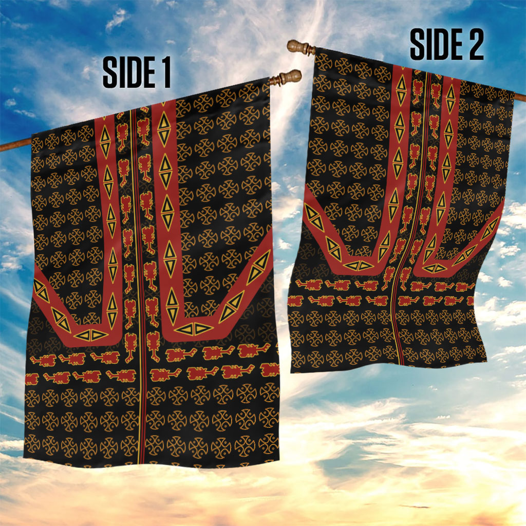 Cameroon Toghu Heritage Garden Flag Traditional Bamenda Pattern In African
