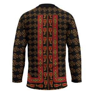 Cameroon Toghu Heritage Hockey Jersey Traditional Bamenda Pattern In African
