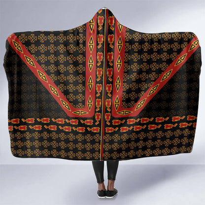 Cameroon Toghu Heritage Hooded Blanket Traditional Bamenda Pattern In African