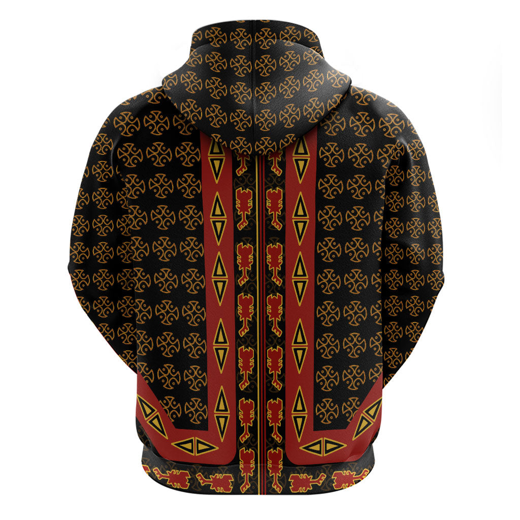 Cameroon Toghu Heritage Hoodie Traditional Bamenda Pattern In African