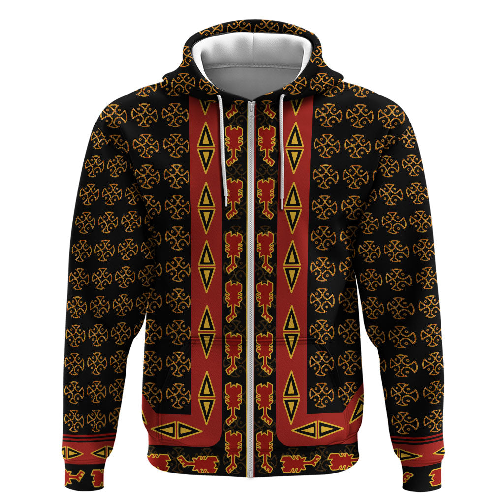 Cameroon Toghu Heritage Hoodie Traditional Bamenda Pattern In African