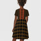 Cameroon Toghu Heritage Kid Short Sleeve Dress Traditional Bamenda Pattern In African