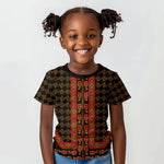Cameroon Toghu Heritage Kid T shirt Traditional Bamenda Pattern In African